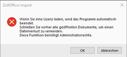 Lizenz laden